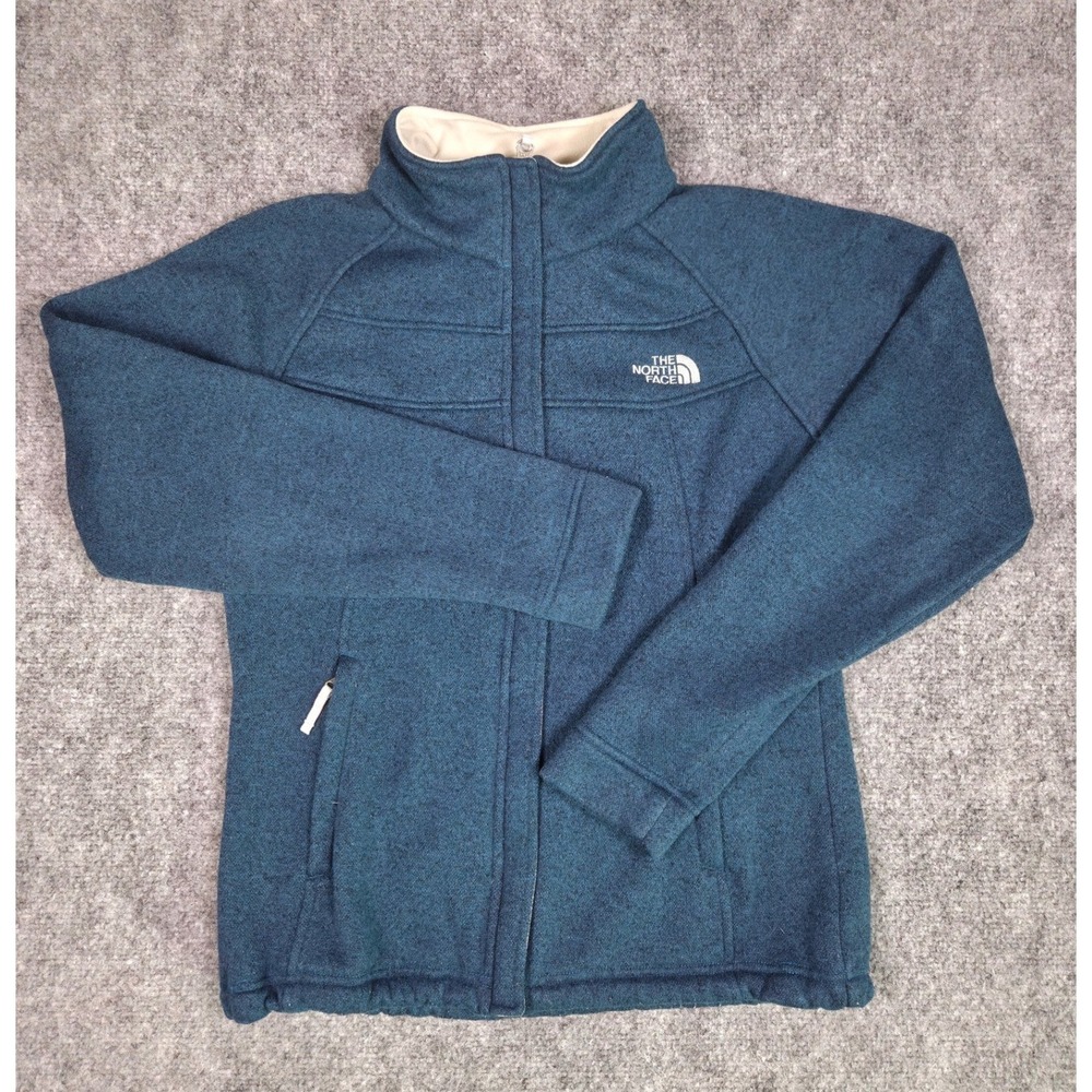 The North Face Full Zip Fleece Jacket Womens XS Blue Crescent Sunset A7M8